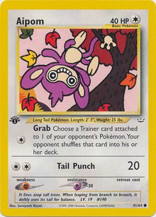 Aipom [1st Edition] #41/64 - Neo Revelation