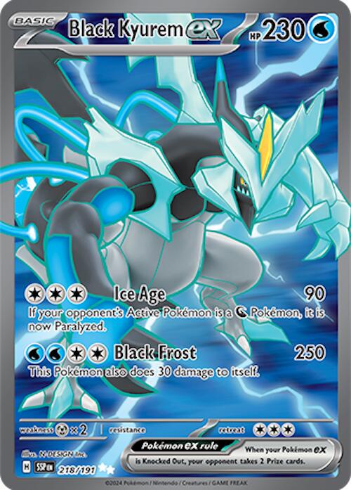 Black Kyurem ex [Ultra Rare] 218/191 - Pokémon Surging Sparks