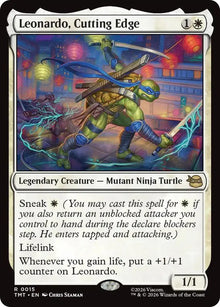 Leonardo, Cutting Edge [Foil] - MTG Teenage Mutant Ninja Turtles R 15