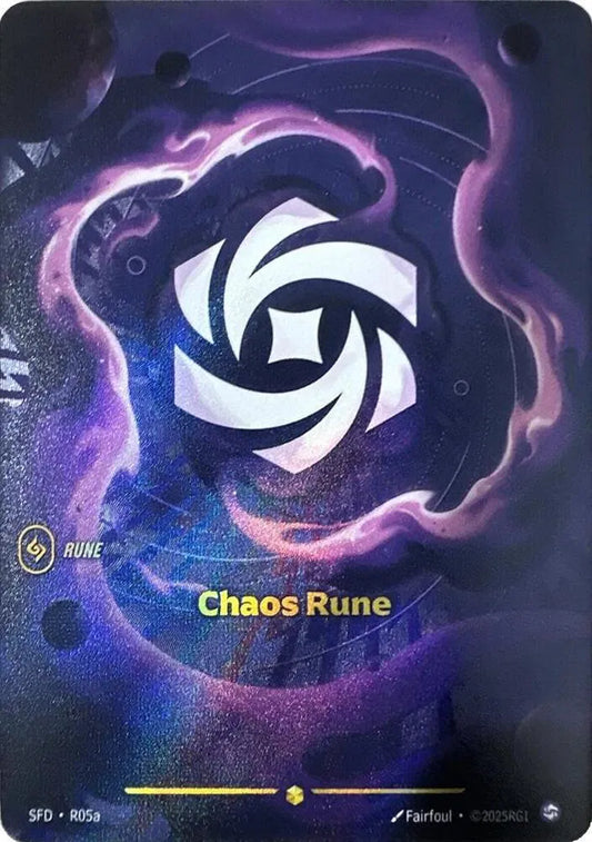 Chaos Rune [Alternate Art] SFD #R05a - Riftbound Spiritforged