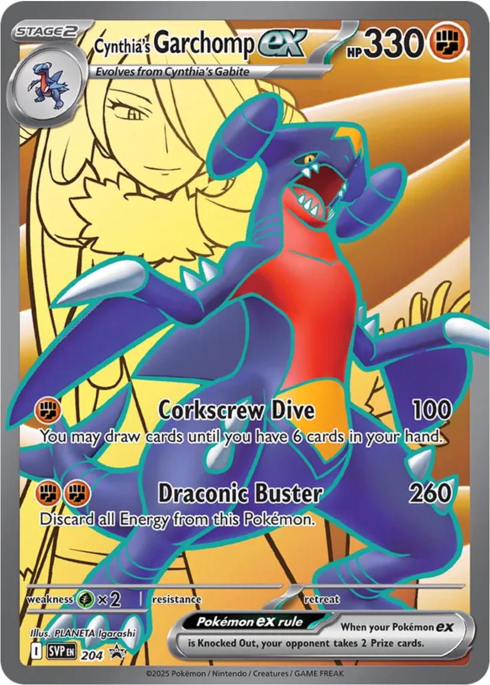 Cynthia's Garchomp Ex [Promo] #204 Pokemon Promo