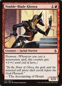 Nimble-Blade Khenra - MTG Amonkhet C 145