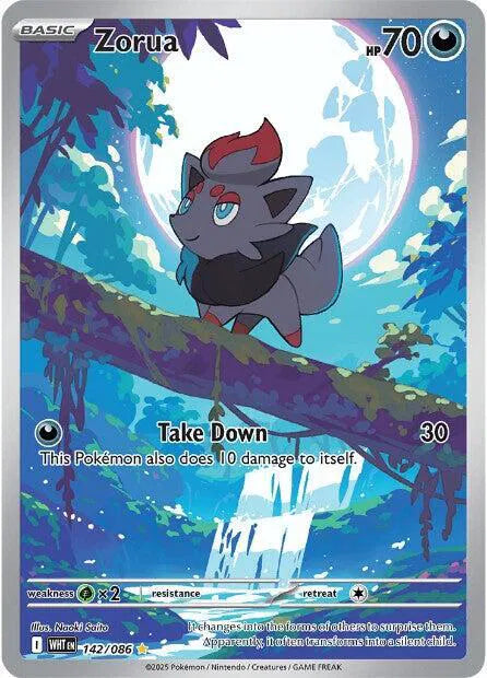 Zorua [Illustration Rare] 142/086 - White Flare