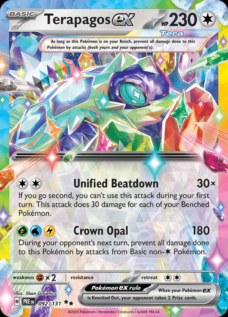 Terapagos Ex #092/131 - Pokemon Prismatic Evolutions