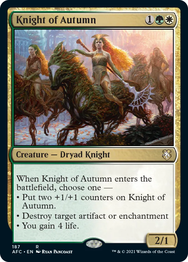 Knight of Autumn - Magic: The Gathering • R • 187 Commander: Adventures in the Forgotten Realms