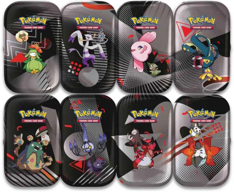 Pokemon: Black Bolt & White Flare - Unova Mini Tin (8 Tin Display)