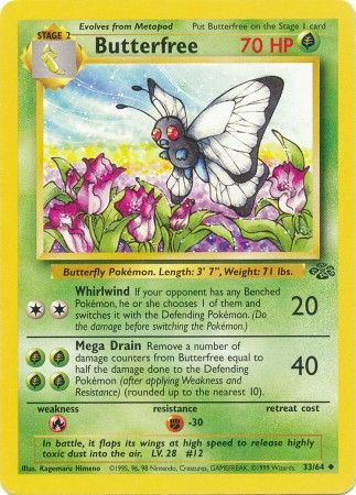 Butterfree [Uncommon] #33/64 - Jungle