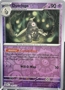Dusclops [Reverse Common] #036/131 - Pokemon Prismatic Evolutions