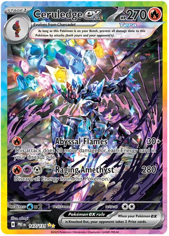 Ceruledge ex [Special Illustration Rare] PRE #147/131 - Prismatic Evolutions
