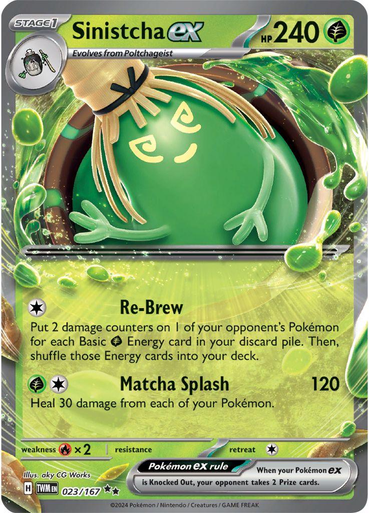 Sinistcha ex [Double Rare] 023/167 - Pokémon Twilight Masquerade