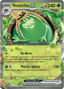 Sinistcha ex [Double Rare] 023/167 - Pokémon Twilight Masquerade