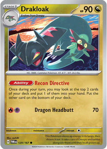 Drakloak [Uncommon] #129/167 - Pokemon Twilight Masquerade