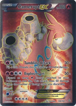 Camerupt ex [Full Art Ultra Rare] #146/160 - Primal Clash [DMG]