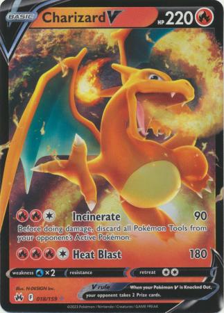 Charizard V [Ultra Rare] #018/159 - Crown Zenith