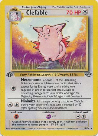 Clefable [Rare] #17/64 - Jungle [MP]
