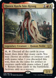 Queen Kayla bin-Kroog - MTG The Brothers' War R 218