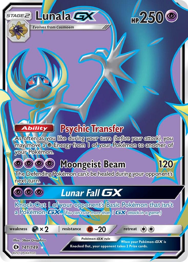 Lunala GX (Full Art) [Ultra Rare] 141/149 - Pokémon Sun & Moon Base Set