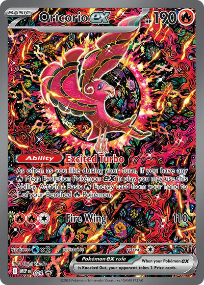 Mega Charizard X ex [Promo] - 023 + Oricorio ex [Promo]- 024  - SEALED Mega Evolution Promo