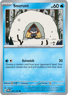 Snorunt [Common] #051/167 - Pokemon Twilight Masquerade