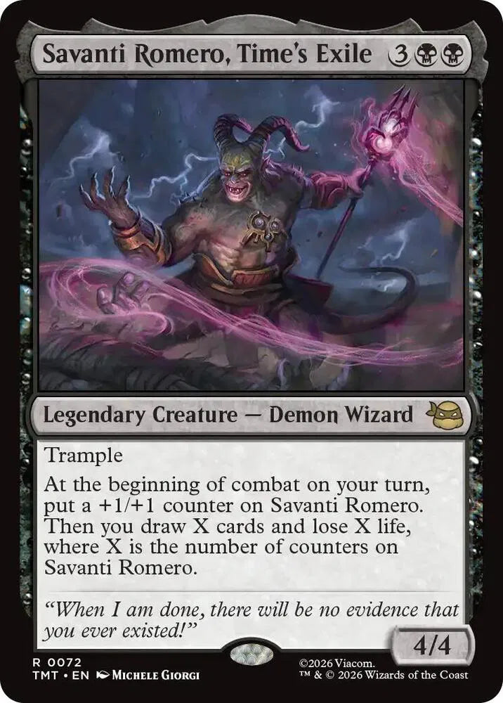 Savanti Romero, Time's Exile [Foil] - MTG Teenage Mutant Ninja Turtles R 72