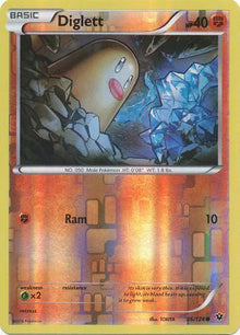 Diglett [Reverse Holo] #36/124 - Fates Collide