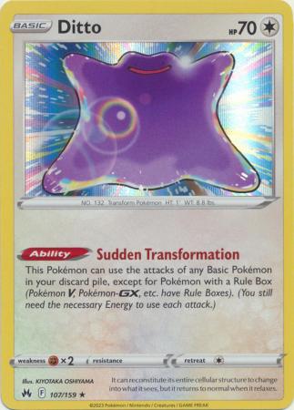 Ditto [Holo Rare] #107/159 - Crown Zenith