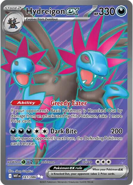 Hydreigon ex [Ultra Rare] 161/086 - Pokémon White Flare