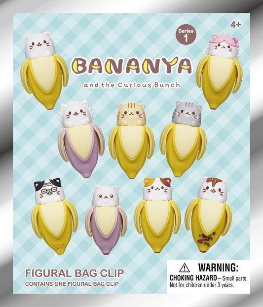 Bananya Characters Blind Bag Figural Bag Clip