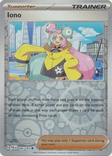 Iono [Reverse Holo] #185/193 - Pokemon Paldea Evolved