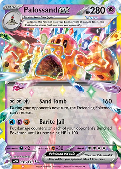 Palossand Ex [Double Rare] #091/191 - Pokemon Surging Sparks
