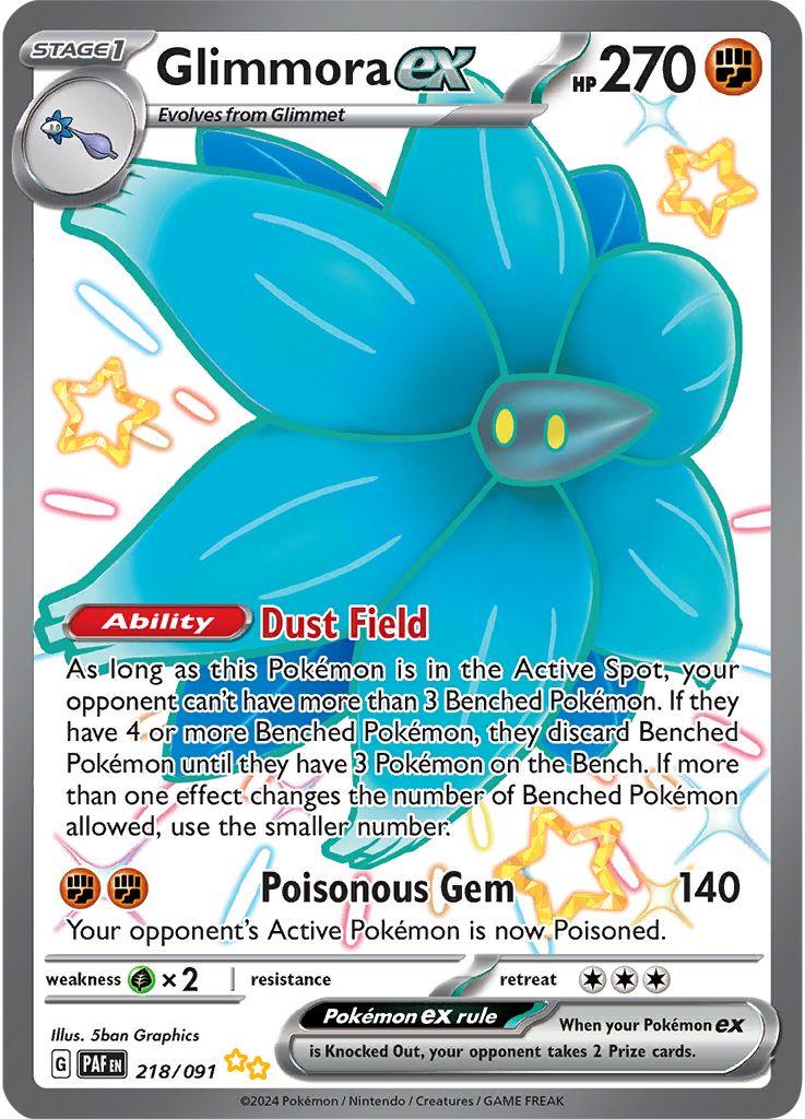 Glimmora Ex #218 Pokemon Paldean Fates