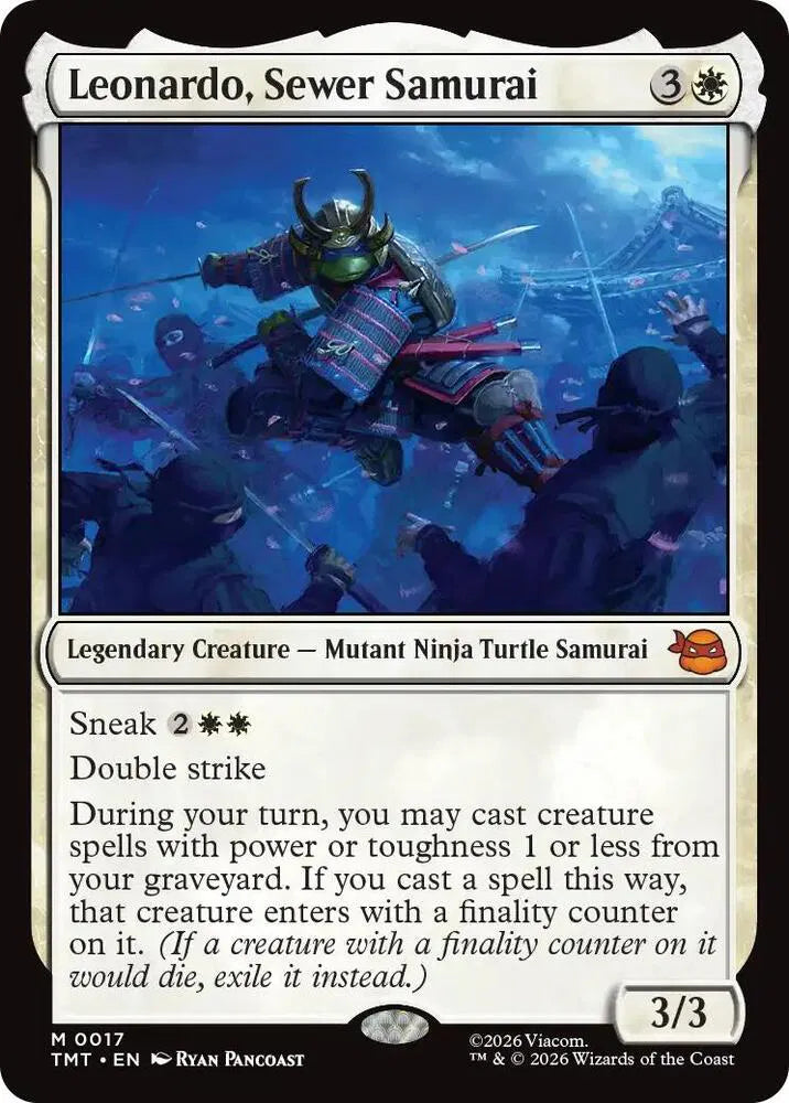 Leonardo, Sewer Samurai [Foil] - MTG Teenage Mutant Ninja Turtles M 17