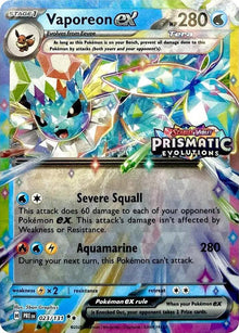 Vaporeon Ex [Stamped] #023/131 - Pokemon Prismatic Evolutions