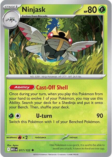 Ninjask [Uncommon] #017/132 - Pokemon Mega Evolution