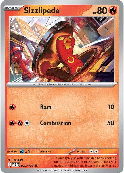 Sizzlipede [Common] #029/132 - Pokemon Mega Evolution