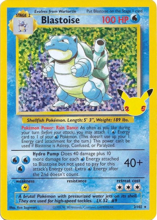 Blastoise 2/102 - Pokémon Celebrations: Classic Collection