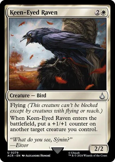 Keen-Eyed Raven - MTG Universes Beyond: Assassin's Creed U 279