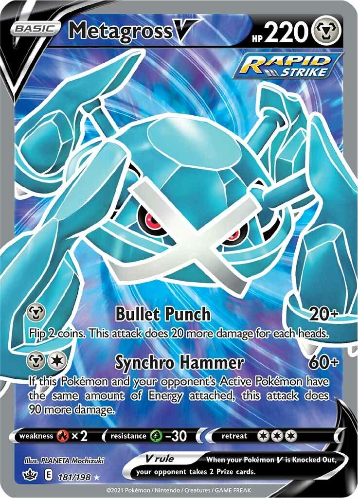 Metagross V (Full Art) [Ultra Rare] 181/198 - Pokémon Chilling Reign