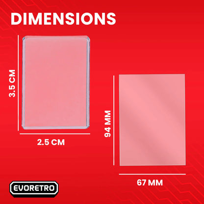 [EVORETRO] Top Loaders & Sleeves - Pack of 100 Toploaders & 100 Sleeves