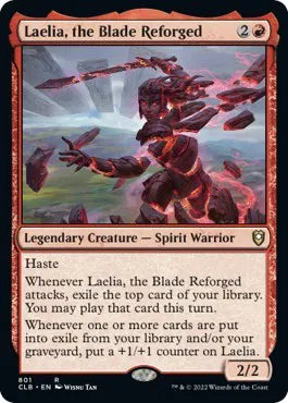 Laelia, the Blade Reforged - MTG Commander Legends: Battle for Baldur's Gate R 801