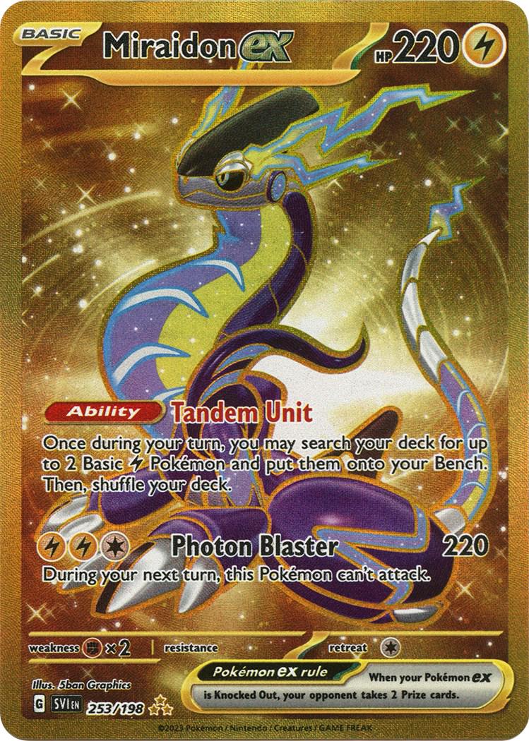 Miraidon Ex [Hyper Rare] #253/198 - Pokemon Scarlet & Violet