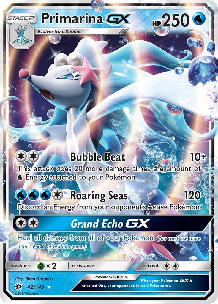 Primarina GX [Ultra Rare] 42/159 - Pokémon Sun & Moon Base Set
