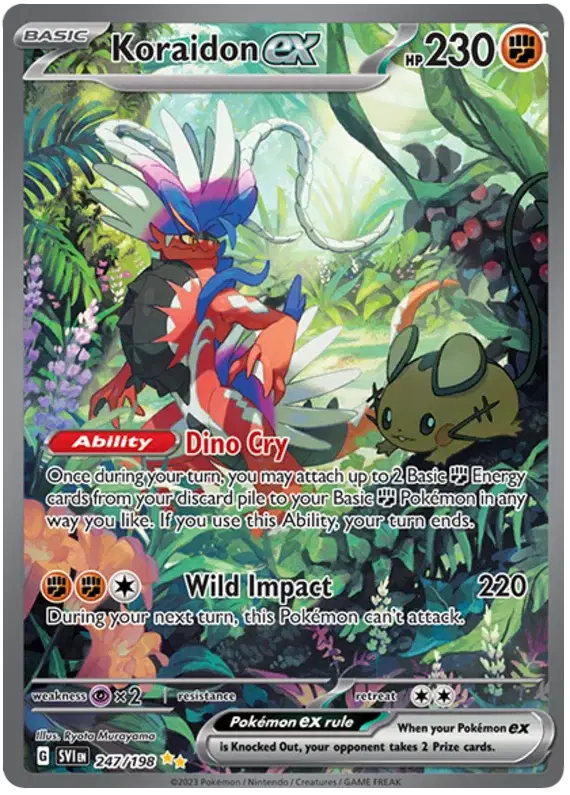 Koraidon ex [Special Illustration Rare] 247/198 - Pokemon Scarlet & Violet Base Set