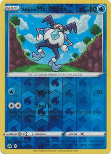 Galarian Mr. Mime [Reverse Holo] #030/159 - Crown Zenith