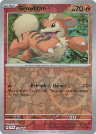 Growlithe [Reverse Holo] #030/198 - Scarlet & Violet