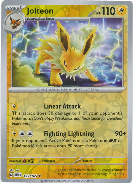 Jolteon [Reverse Holo] #135/165 - Pokemon 151