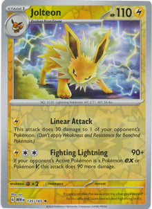 Jolteon [Reverse Holo] #135/165 - Pokemon 151