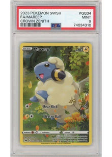 Mareep [Holo Rare] #GG34/GG70 - Crown Zenith [SLAB PSA 9]