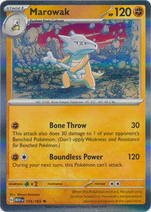 Marowak [Rare] #105/165 - 151