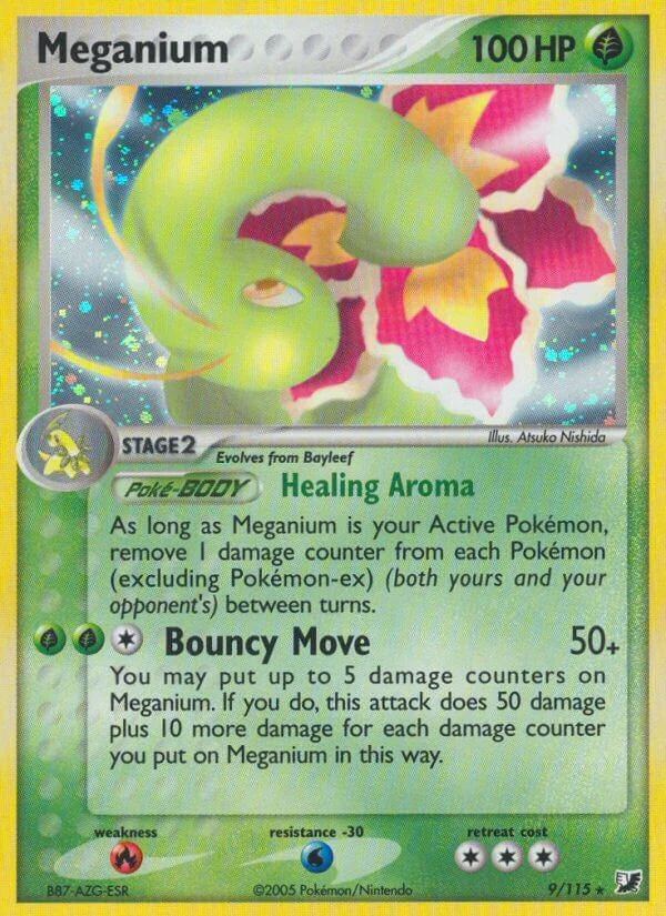 Meganium [Holo Rare] #9/115 - Ex Unseen Forces [LP]
